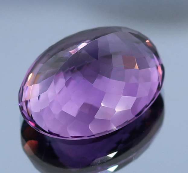 Super rich 29.74ct top violet hue created Amethyst