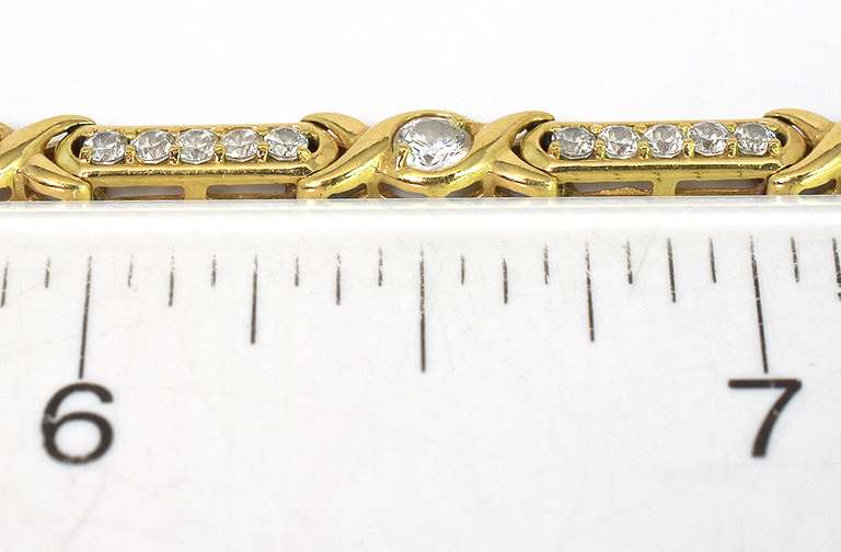 Lovely CZ Tennis Bracelet in 14KT Yellow Gold