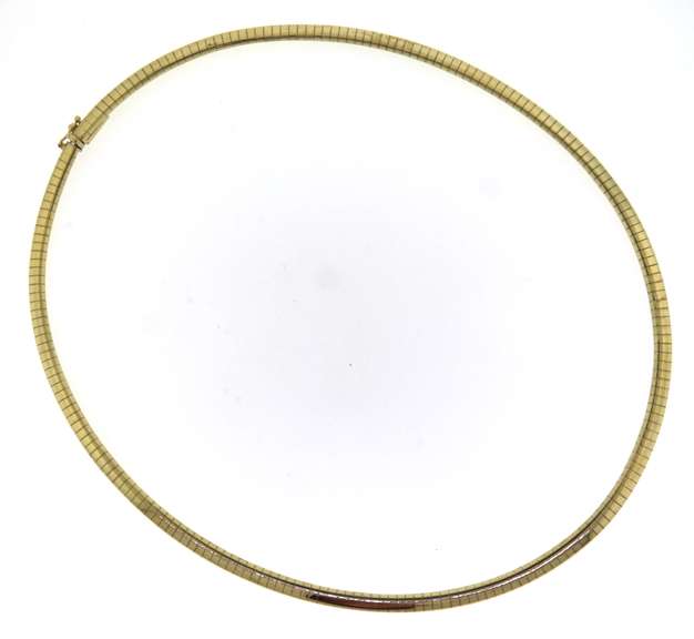 Remarkable Omega Yellow Gold Necklace
