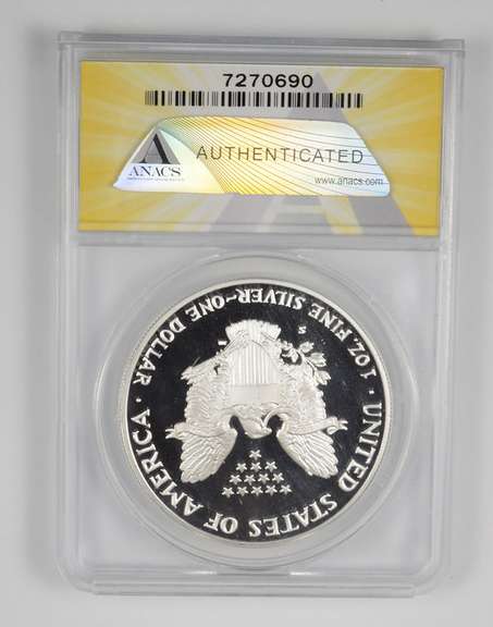 PF70 DCAM 1992-S American Silver Eagle - Graded ANACS