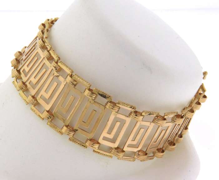 Wonderful 18kt Greek Key Bracelet