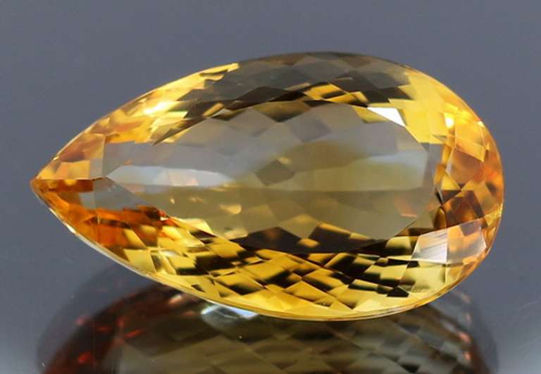 Vibrant!  24.03ct Golden orange unheated Citrine