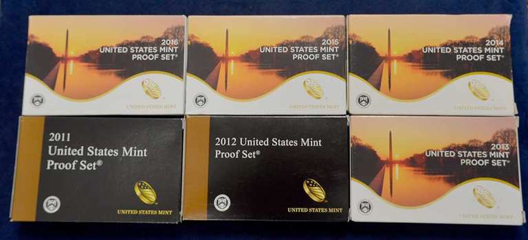 United States Mint Proof Sets 2011-2016