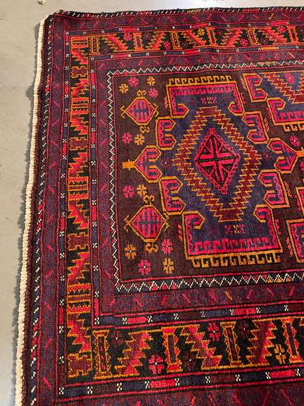 MAGNIFICENT AFGHAN RUG 4x6.8
