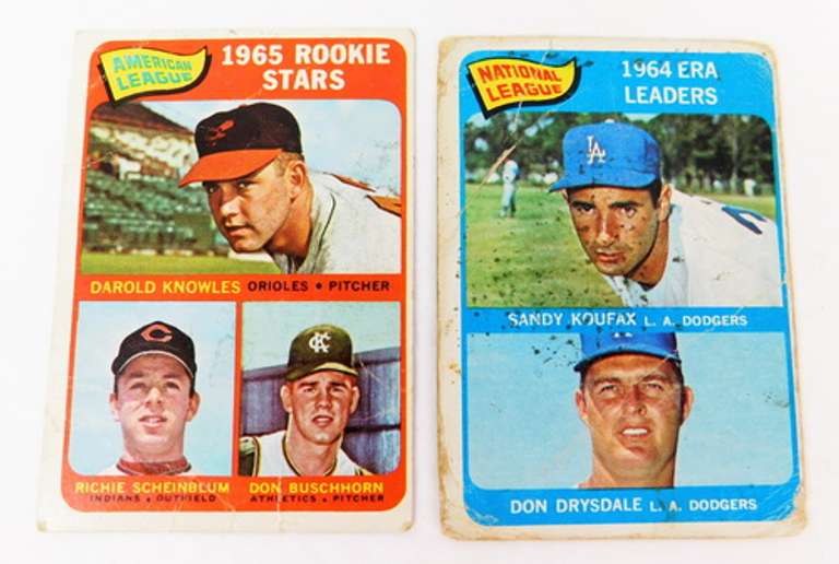 2 Topps Leaders & Rookie Stars Baseball Cards