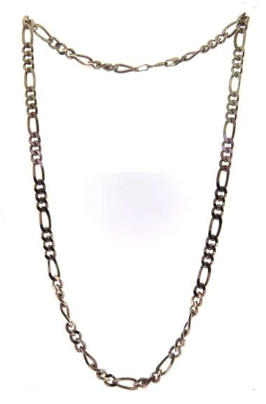 Sterling Silver Figaro Chain Necklace