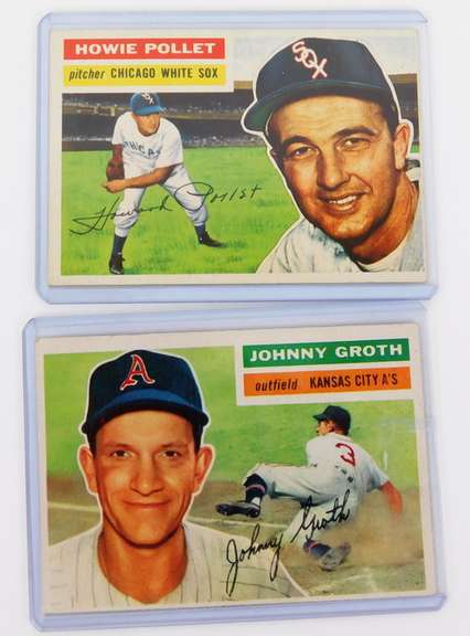 2 Topps 1956 Baseball Cards