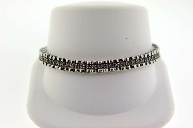 Sterling Silver Diamond Bracelet