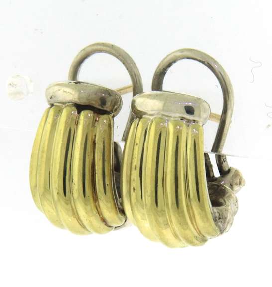 Lagos Caviar 2 Tone Earrings