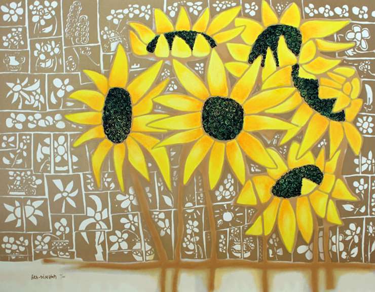 Avi Ben Simhon Golden Wonder Canvas