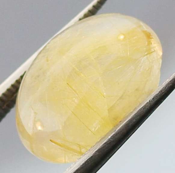 Captivating 5.74ct Golden Rutilated Quartz