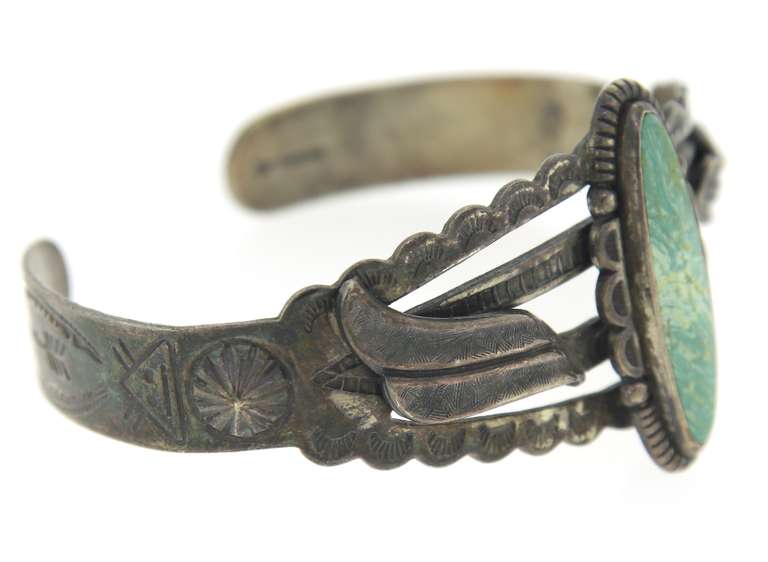 Turquoise Sterling Silver Cuff Bangle