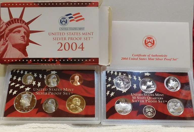 2004 Silver PROOF Set, w/ Sil Qtrs