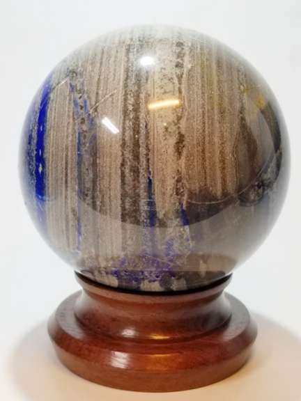 Collectors 6,000ct Lapis and Calcite sphere