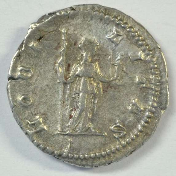 Scarce Near Mint Geta Roman silver Denarius, 209-212 AD