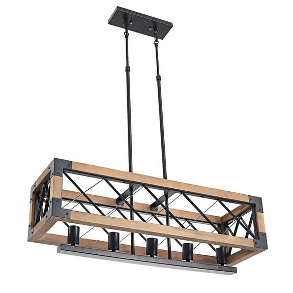 110-240V Pendant 5-Light Chandelier Ceiling Lamp