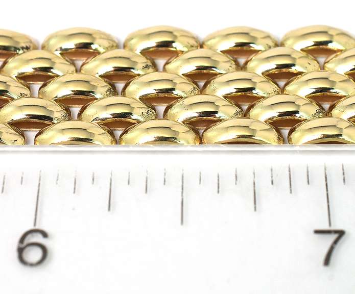 Robust Pantera-Style Bracelet in 14KT Yellow Gold