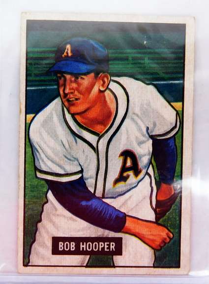Bob Hooper 1951 Bowman Baseball Card