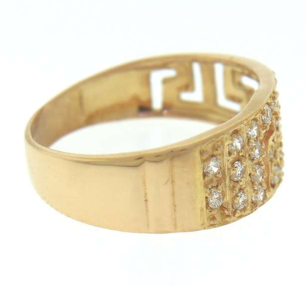 Handsome 21kt Greek Key Band
