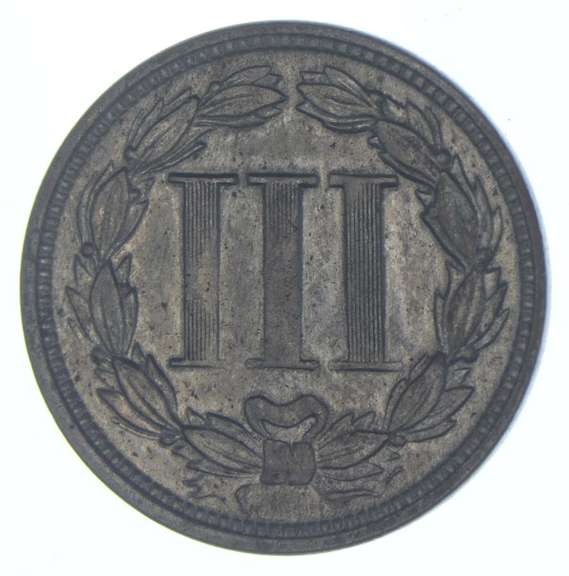 1865 Nickel Three-Cent Piece