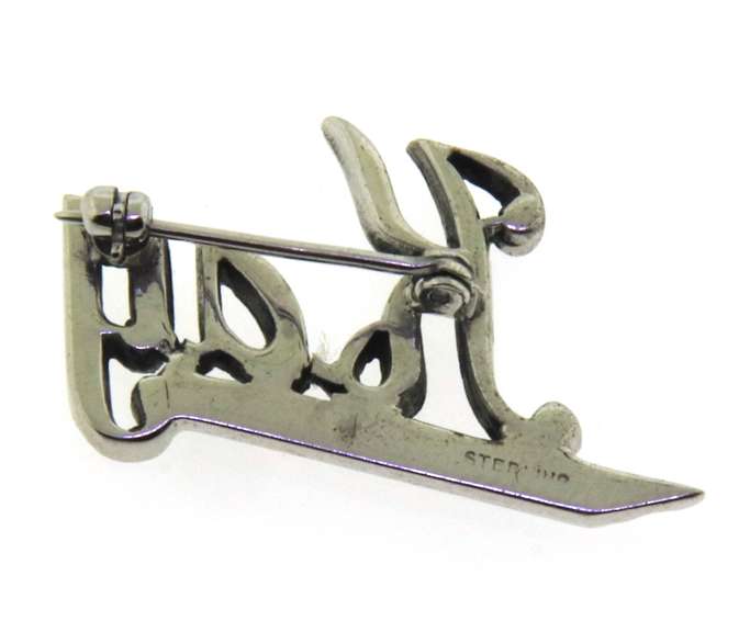 Sterling Silver Kat Brooch