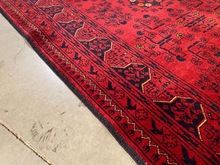MAGNIFICENT AFGHAN RUG 5x6.9"