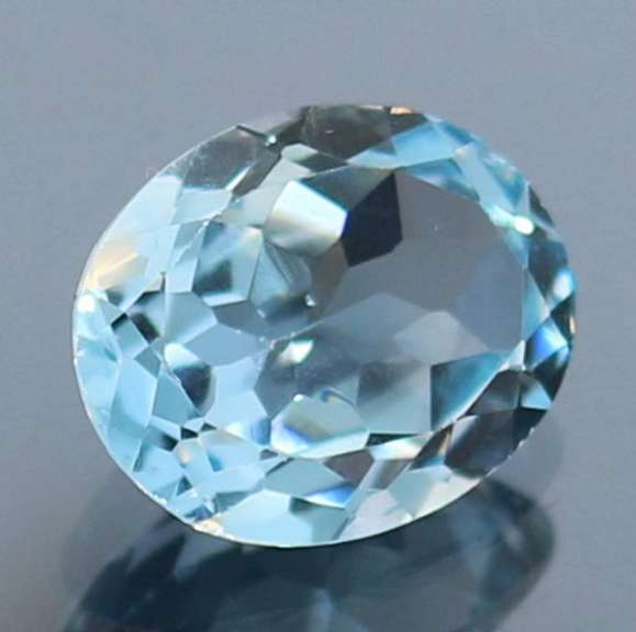 Simply stunning 3.75ct 10.9x8.9mm vivid sky blue Topaz