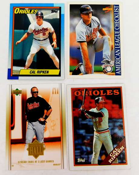 4 Cal Ripken, Jr. Baseball Cards