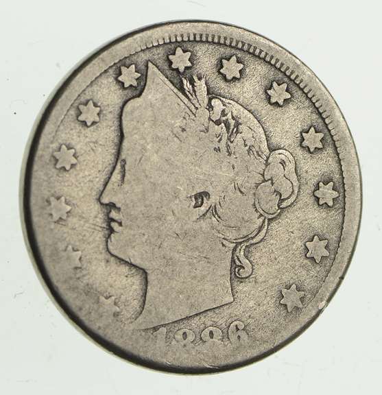 1886 Liberty V Nickel - Circulated