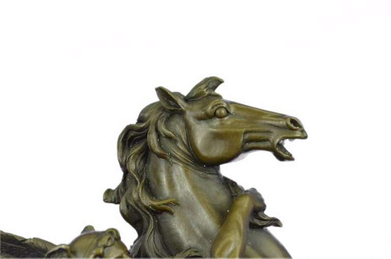 Perseus and Pegasus Greek Mythology Hero Bronze Sculpture