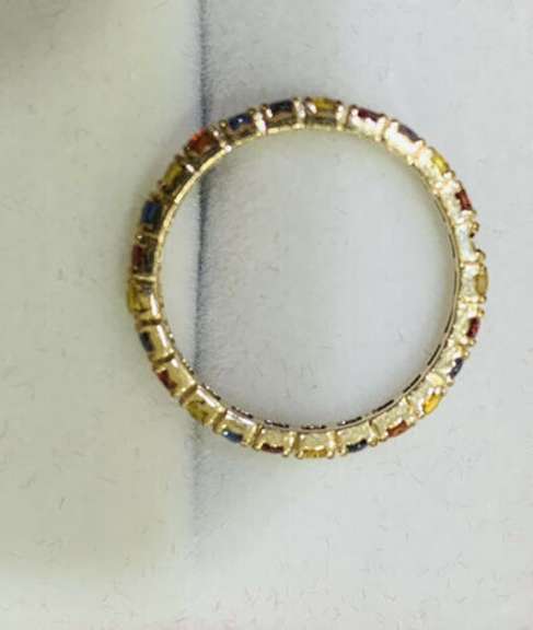 14kt Yellow Gold & Sapphire Band Ring