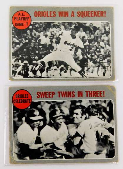 2 Baltimore Orioles 1970 Baseball Cards