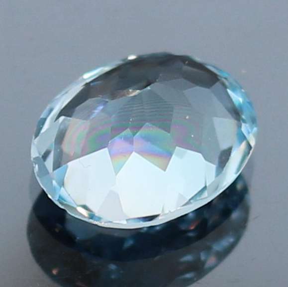 Simply stunning 3.75ct 10.9x8.9mm vivid sky blue Topaz