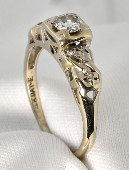 Vintage WG Engagement Ring