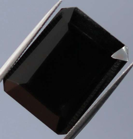 Diamond black 8.25ct emerald cut Onyx