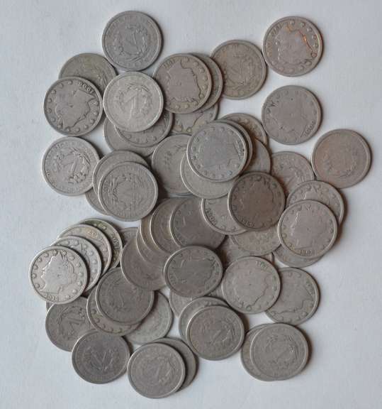 60 Full Rim Liberty V Nickels
