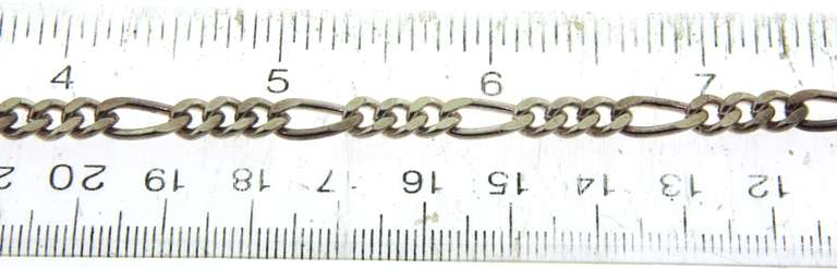 Sterling Silver Figaro Chain Necklace