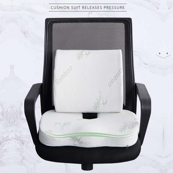 Back Cushion Hip Cushion Set Lumbar Back Support