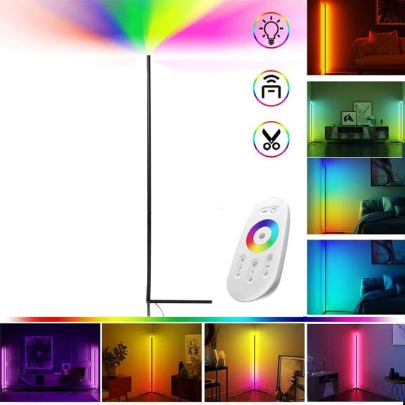 3000K Dimming RGB Remote LED Floor Lamp