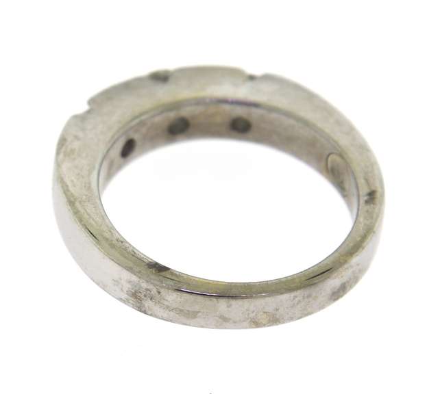 Powerful 18kt Movado Wedding Band