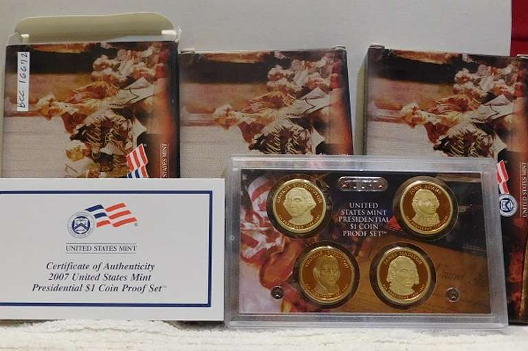 3 ea 2007 President PRF Dols Sets