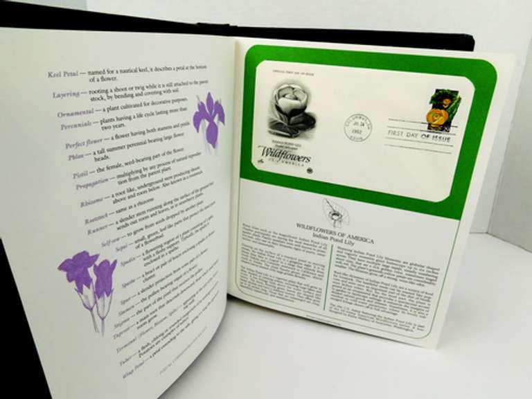 1992 Portfolio of 50 Wildflowers 1st Day Covers