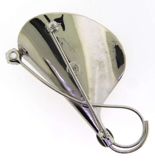 Sterling Silver Cubic Zirconia Brooch