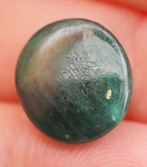 Amazing 7.33ct bi-color Grandidierite cabochon