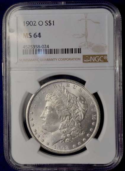 1902-O MS64 Morgan $ NGC