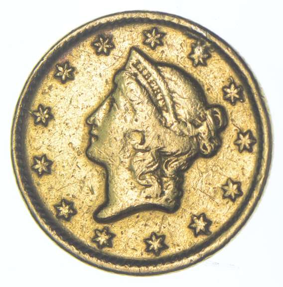 1853-D $1 Liberty Head Gold Dollar Piece