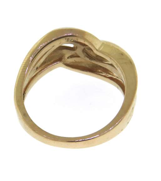 Gorgeous Yellow Gold Wave Ring