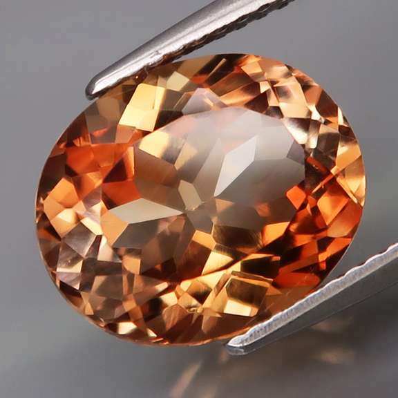 Warm 6.05ct orange amber Imperial Topaz