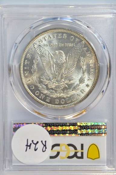 Super near Gem BU 1889 Morgan Silver Dollar. PCGS MS64