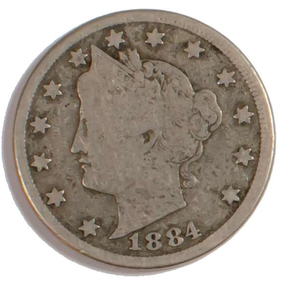 1884 V Nickel